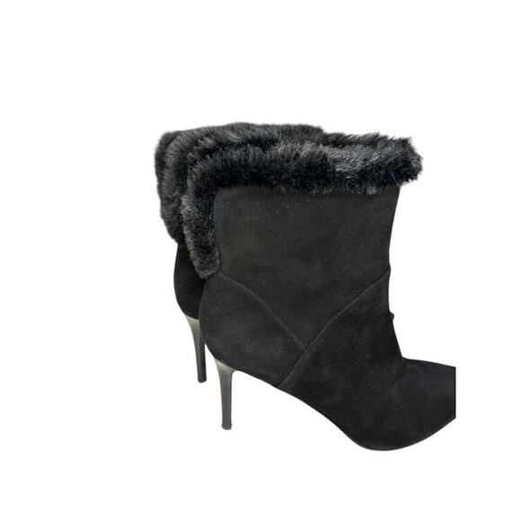 **Nine West Women's Fhani Stiletto Heel Ankle Boots Black Size 9.5 Suede Dressy - Picture 2 of 10